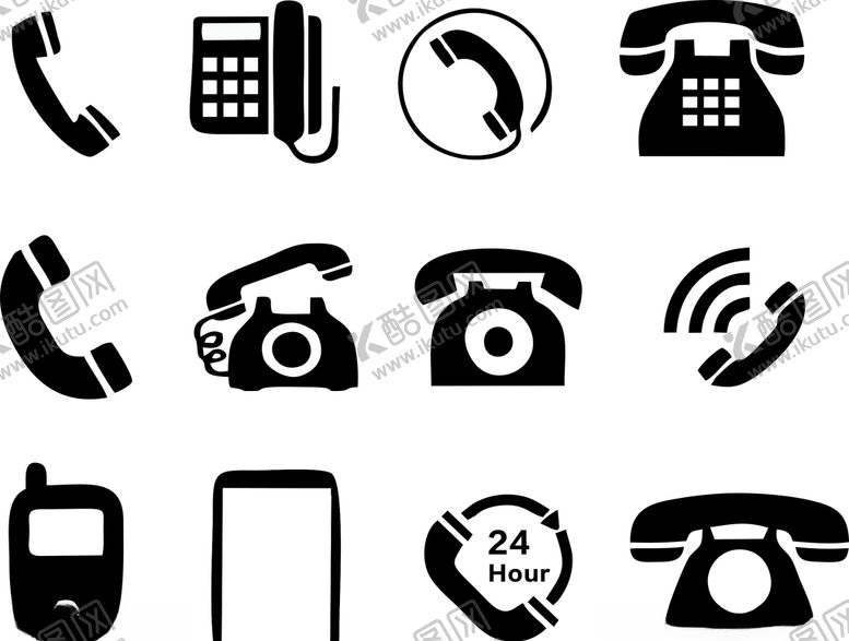 编号：80033710101551521266【酷图网】源文件下载-电话座机图标