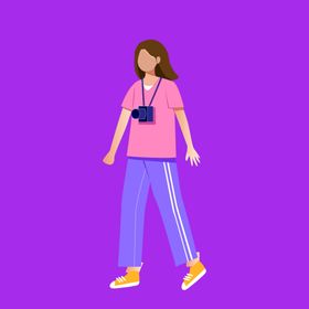 手绘女孩女人美优雅漂亮