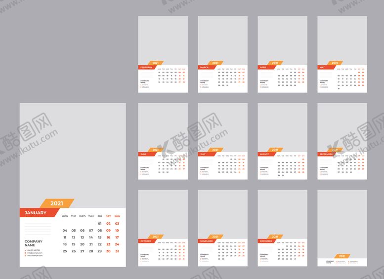 编号：96524809191257067593【酷图网】源文件下载-2021年日历