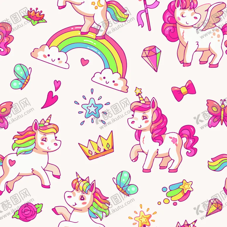 编号：60758109250705520283【酷图网】源文件下载-彩虹独角兽