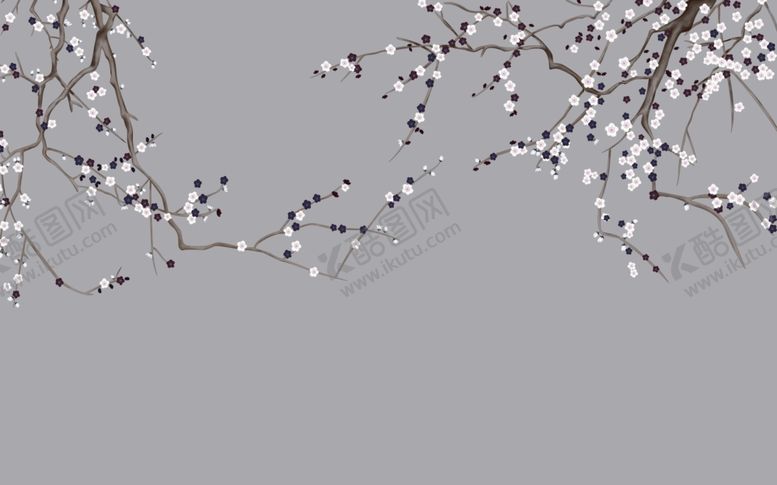 编号：85273706261452137226【酷图网】源文件下载-工笔花鸟背景墙装饰画