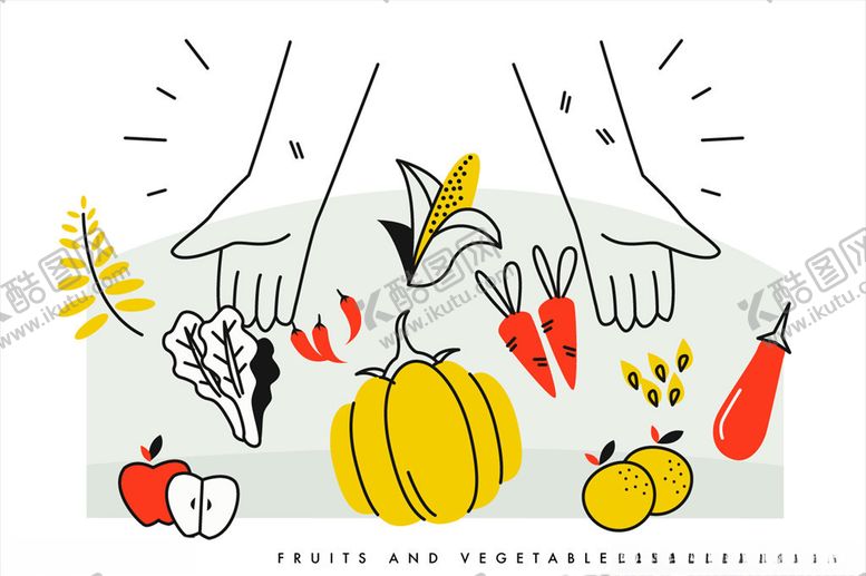 编号：47883609261140572936【酷图网】源文件下载-手绘农民插画