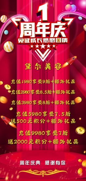 美容院1周年庆