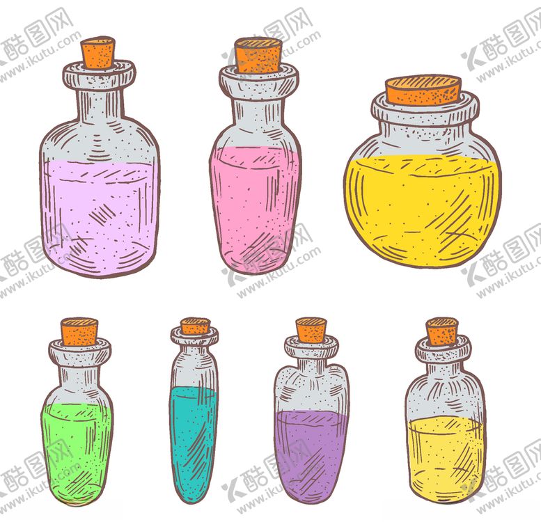 编号：86615110010806197376【酷图网】源文件下载-植物水瓶