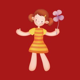 手绘卡通儿童插画宝宝插画宝宝