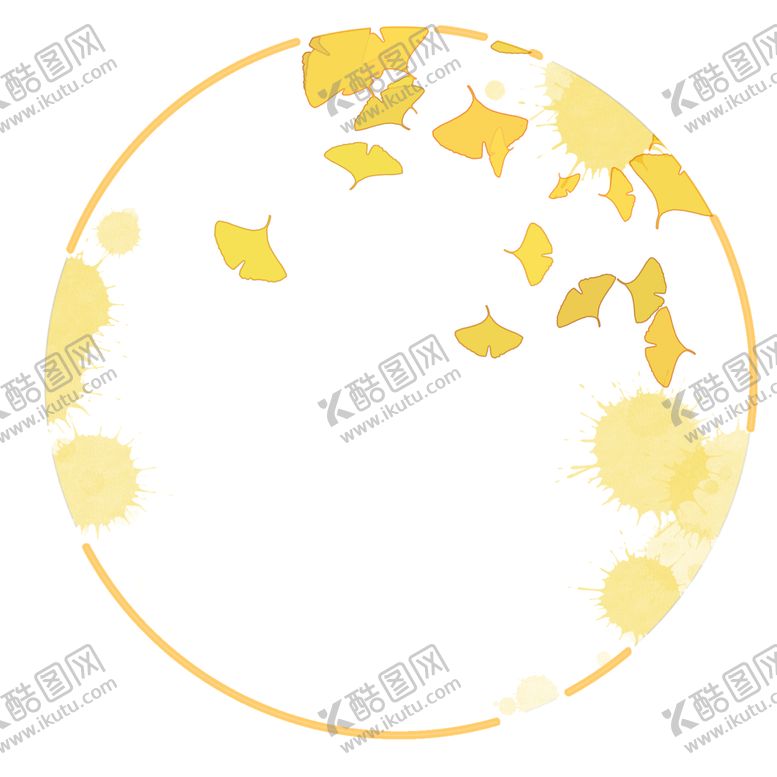 编号：15190804181106325498【酷图网】源文件下载-秋天银杏叶