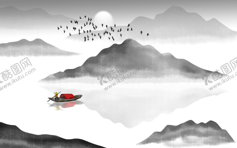 编号：27473606260342022212【酷图网】源文件下载-水墨山水