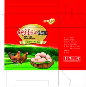 鸡蛋包装盒平面展开图