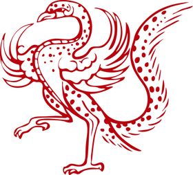 凤凰中国风龙图腾复古古代