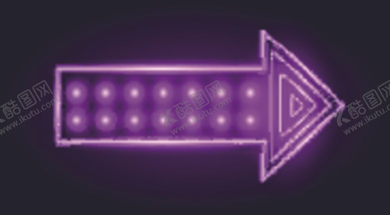 编号：44535909090118323770【酷图网】源文件下载-霓虹灯箭头