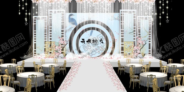 编号：60226105131000589534【酷图网】源文件下载-蓝色婚礼