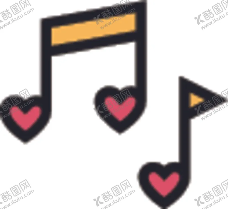 编号：84087307051731326738【酷图网】源文件下载-爱心音符