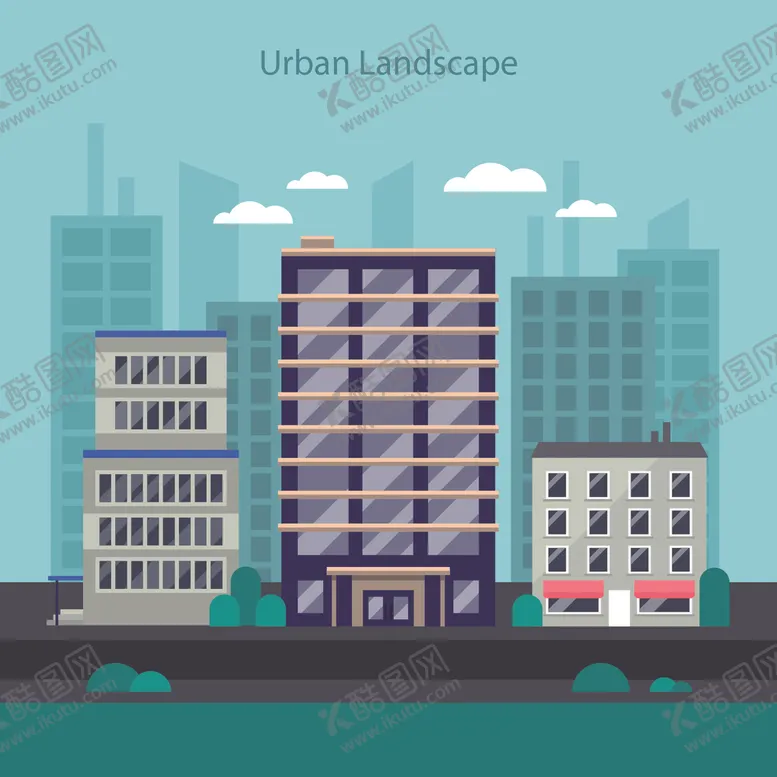 编号：29893307010042312829【酷图网】源文件下载-城市插画