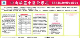 物业公示栏展板