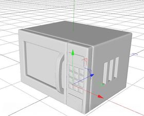 C4D模型微波炉