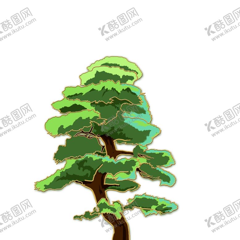 编号：49406907061236411509【酷图网】源文件下载-手绘松树