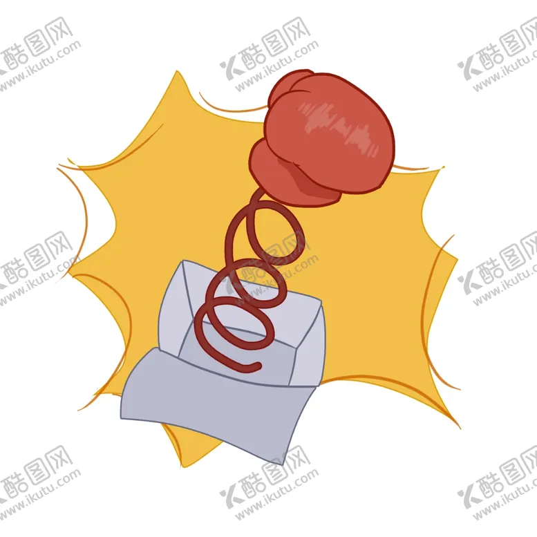 编号：63188411301327024726【酷图网】源文件下载-愚人节道具手套插画
