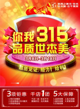品质见证消费者促销宣传海报