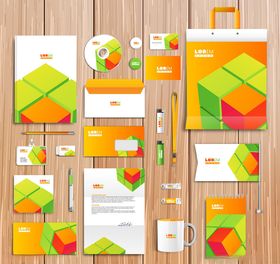 多彩几何风企业视觉设计套装