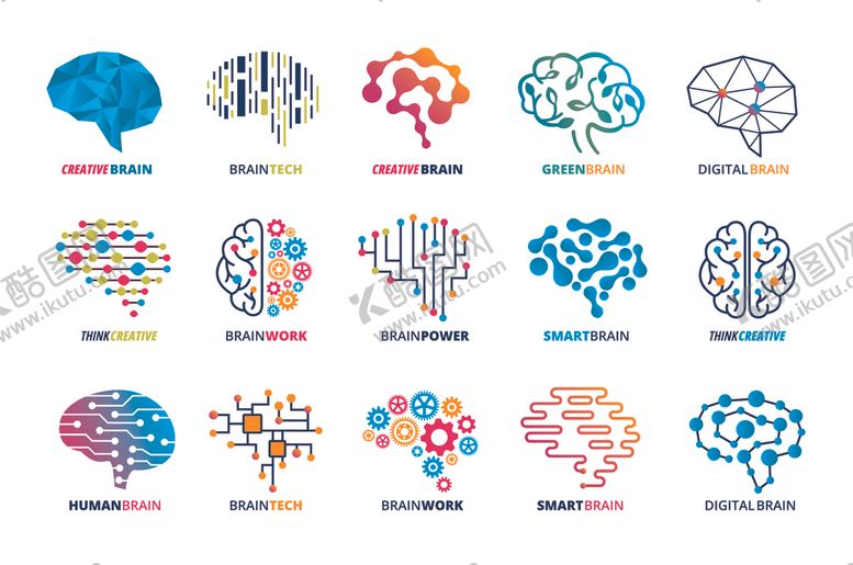 编号：80140304011037419466【酷图网】源文件下载-创意大脑图案