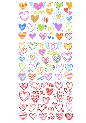 多彩爱心图案素材集合