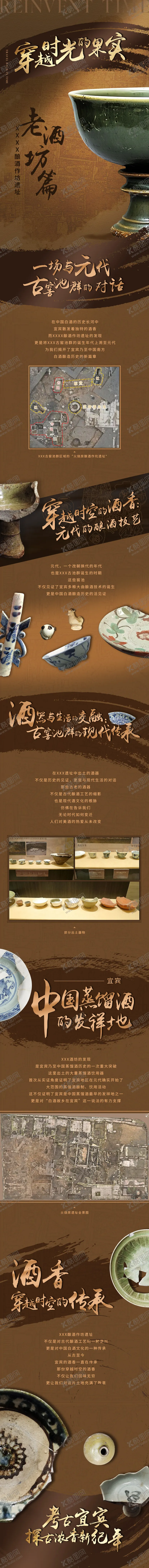 宜宾老酒推文物化白