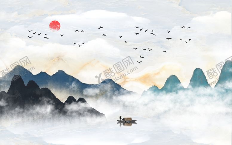 编号：48120609210405111463【酷图网】源文件下载-山水画