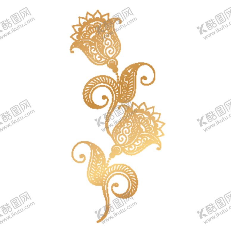 编号：46475709300841221182【酷图网】源文件下载-创意金色花纹图案设计