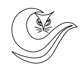 LOGO 刺青 猫 哥特 纹身