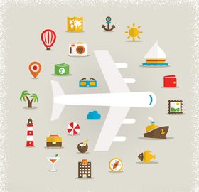 旅游旅行图标