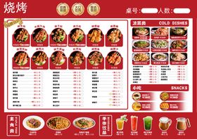 烧烤菜单