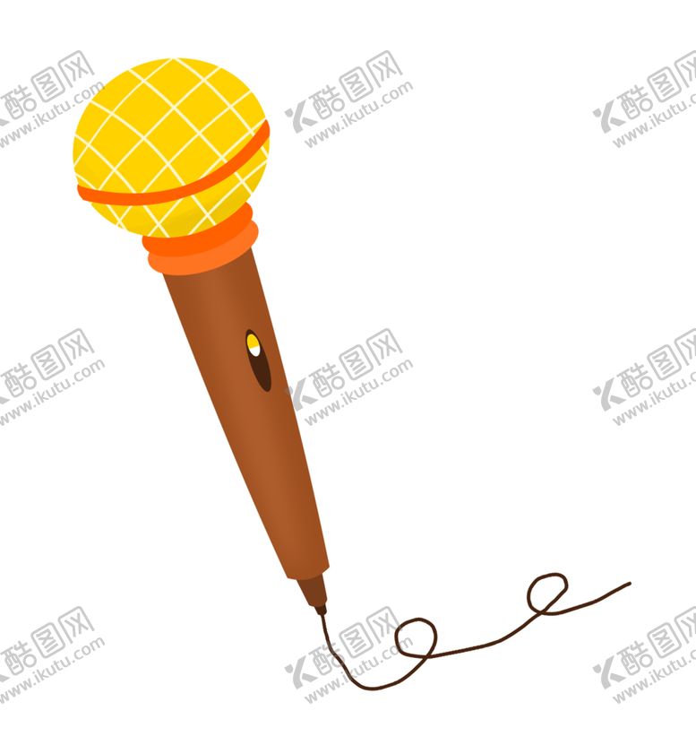 编号：89035610211556001594【酷图网】源文件下载-麦克风金话筒唱歌卡通png素材