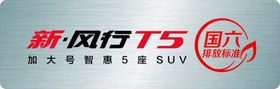风行T5车铭牌
