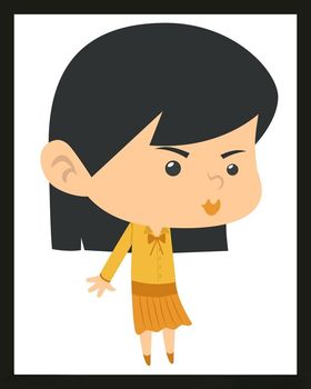 手绘卡通女孩动画动画