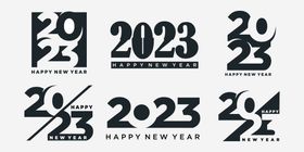 2023字体设计新年