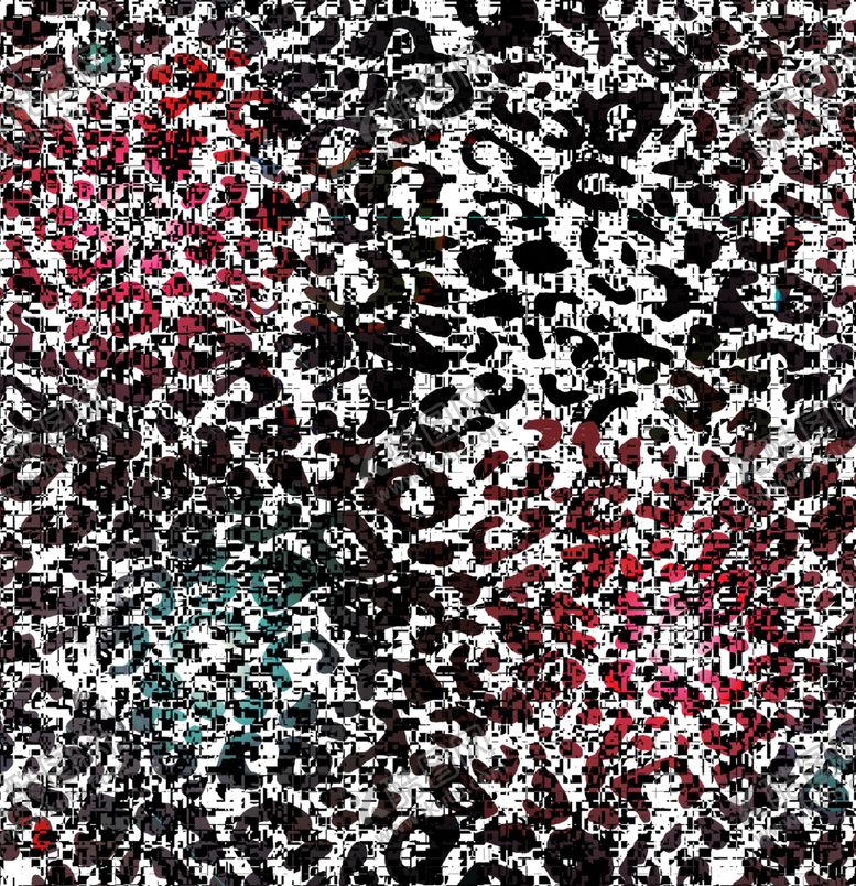 编号：55162909130207213305【酷图网】源文件下载-红蓝光豹纹