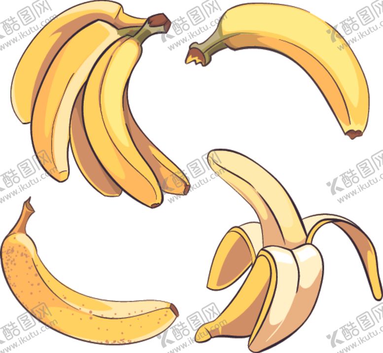 编号：79468009252257521964【酷图网】源文件下载-香蕉水果蔬菜