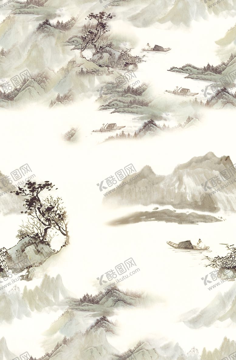 编号：50416302110136445451【酷图网】源文件下载-水墨花