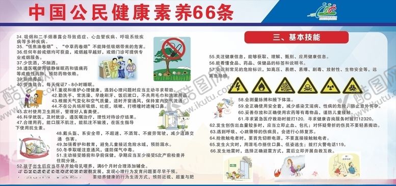编号：51418209130723092084【酷图网】源文件下载-中国公民健康素养66条