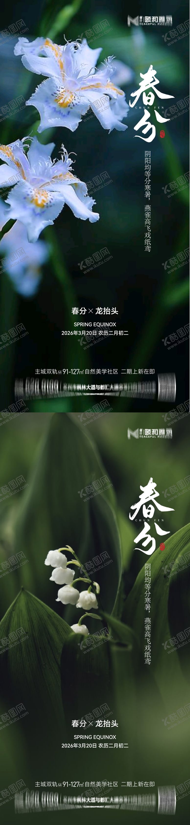 编号：18909303180209158267【酷图网】源文件下载-龙抬头春分节日节气海报春天