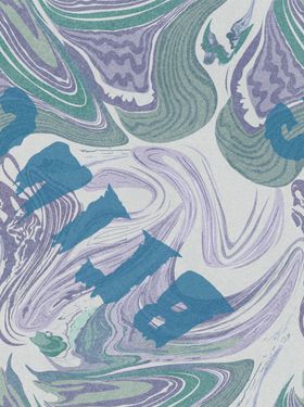 数码印花大牌女装定位扎染手绘