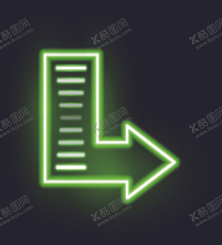 编号：82359507021233303474【酷图网】源文件下载-霓虹灯箭头