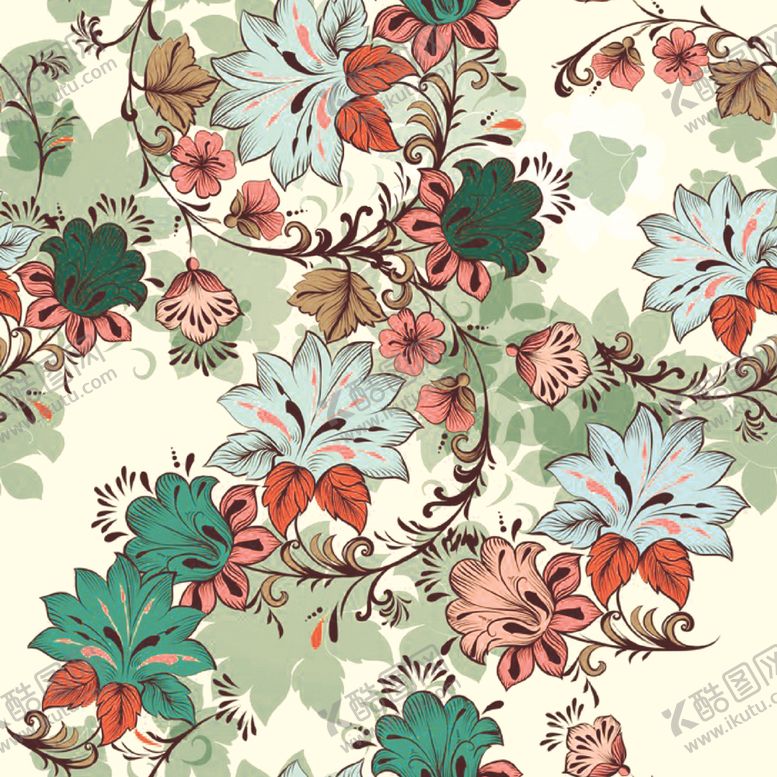 编号：48724409162155143164【酷图网】源文件下载-手绘花