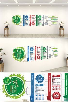 垃圾分类展示文化墙