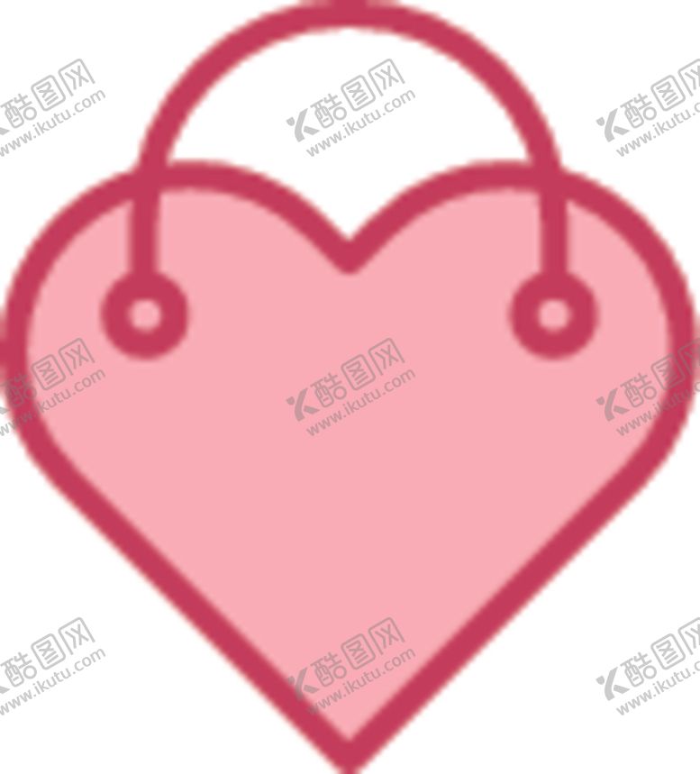 编号：99276106180932513966【酷图网】源文件下载-爱心购物袋