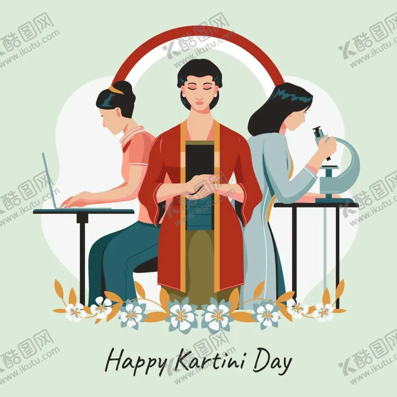编号：46932709140627560652【酷图网】源文件下载-商务人物女权印尼英雄