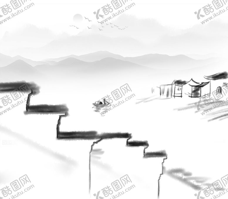 编号：20616210201920149657【酷图网】源文件下载-手绘水墨画