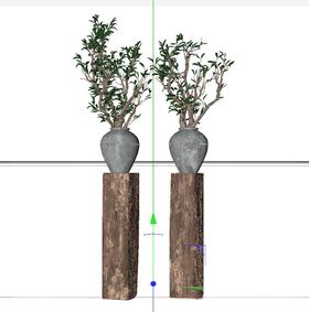 C4D模型绿色植物