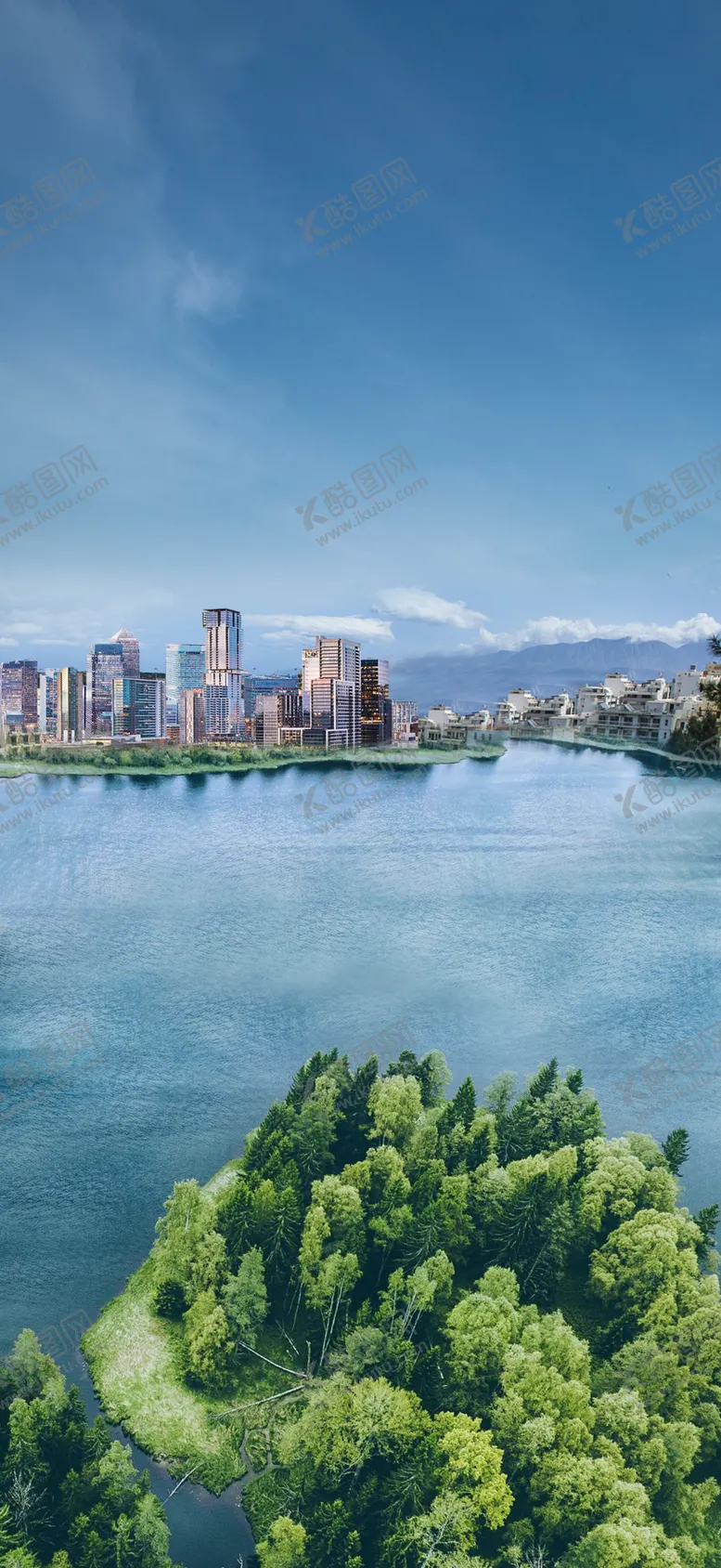 编号：99094103190109542645【酷图网】源文件下载-地产湖景