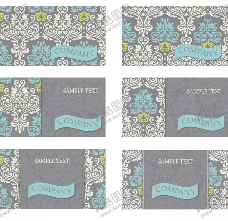 编号：99935804162200425489【酷图网】源文件下载-复古花卉名片设计模板